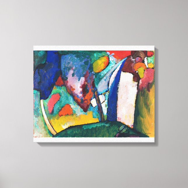 The Waterfall Wassily Kandinsky Canvas Print (Front)