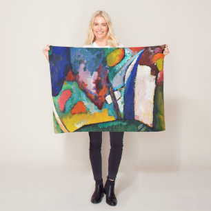 The Waterfall, Wassily Kandinsky Fleece Blanket