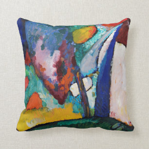 The Waterfall, Wassily Kandinsky Throw Pillow