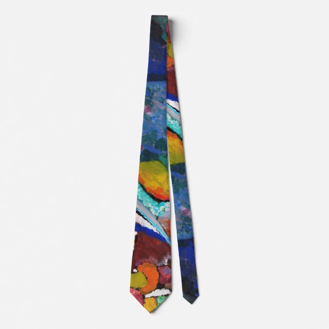 The Waterfall, Wassily Kandinsky Tie (Front)