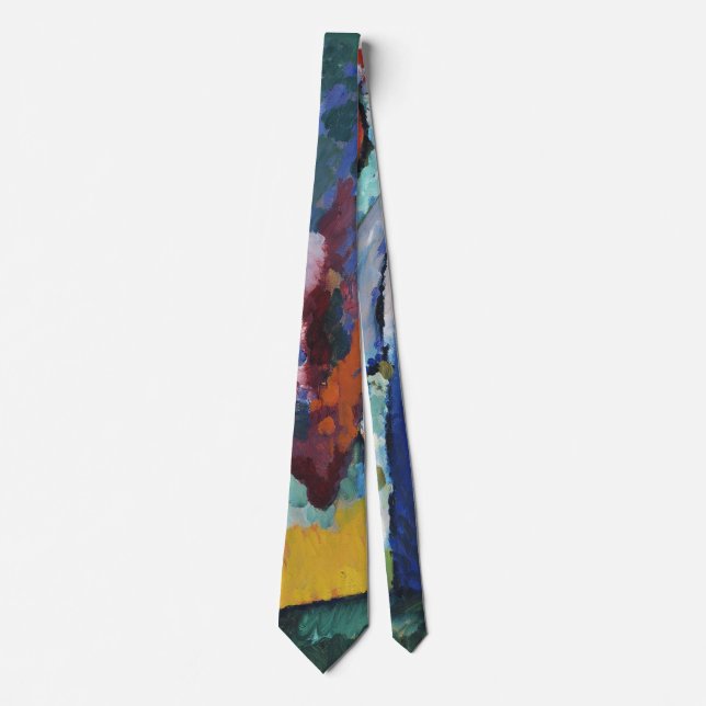 The Waterfall - Wassily Kandinsky Tie (Front)