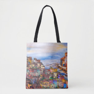 The waterfront in Naplesitaly,naples,napoli,city,e Tote Bag