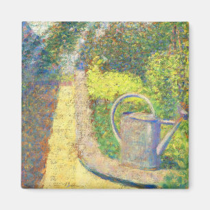 The Watering Can Garden by Georges Seurat Magnet