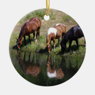 The Watering Hole Ceramic Ornament