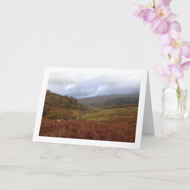 The Watkin Path, Snowdonia, Wales Card (Orchid)