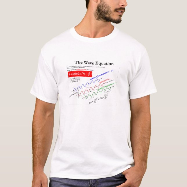 The Wave Equation T-Shirt (Front)