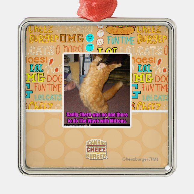 The Wave Metal Ornament (Front)