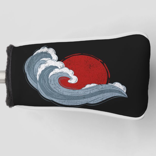 The wave of Kanagawa Golf Head Cover (Front)