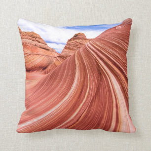 The Wave Sandstone Rock Formation Throw Pillow