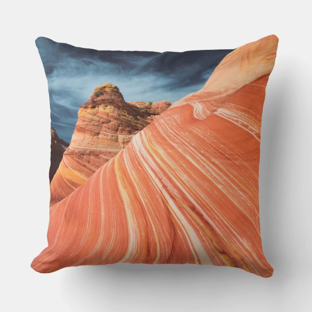 The wave, vermilion cliffs, Arizona Throw Pillow (Front)