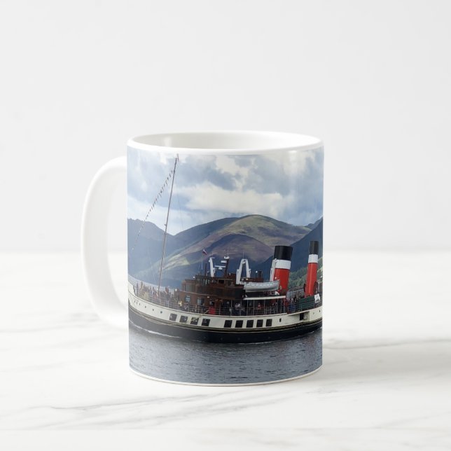 The Waverley Paddle Steamer off Scotland Coffee Mug (Front Left)