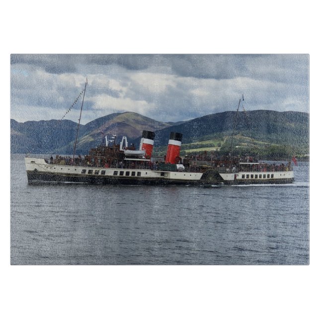 The Waverley Paddle Steamer off Scotland Cutting Board (Front)