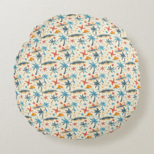 The Waves Of The Sea Help Me Get Back To Me Round Pillow
