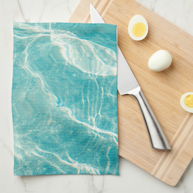 the waves of the sea kitchen towel (Quarter Fold)