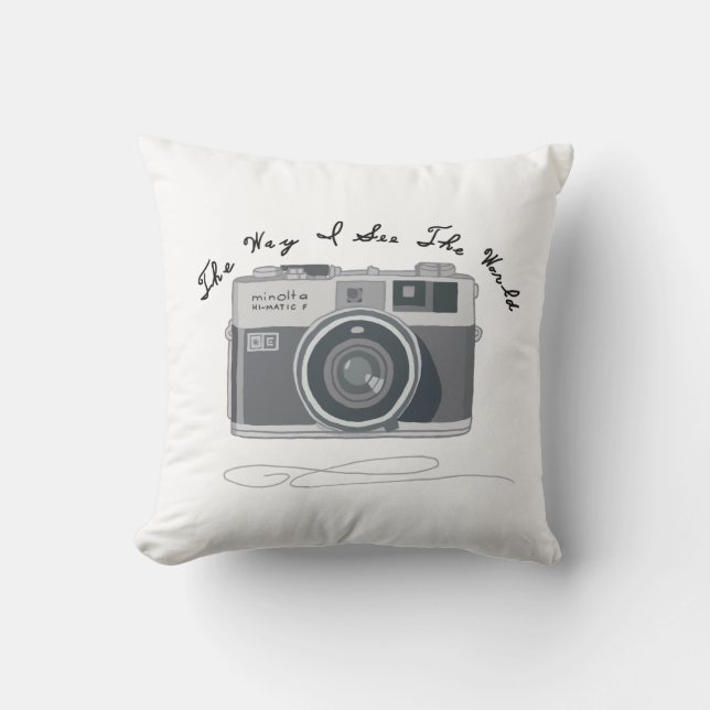 The Way I see The World Throw Pillow (Front)