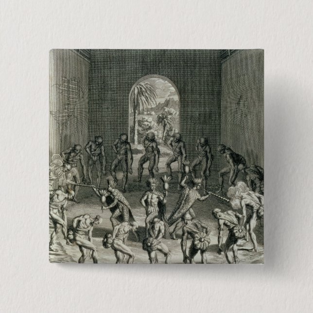 The Way in which Caribbean Priests Boost their Cou 2 Inch Square Button (Front)