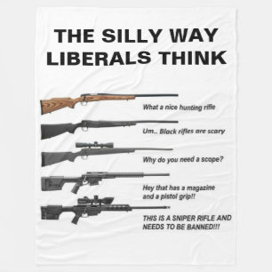 The WAY LIBERALS THINK Fleece Blanket