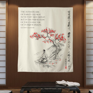 The Way of Karate - Wisdom of Gichin Funakoshi Tapestry