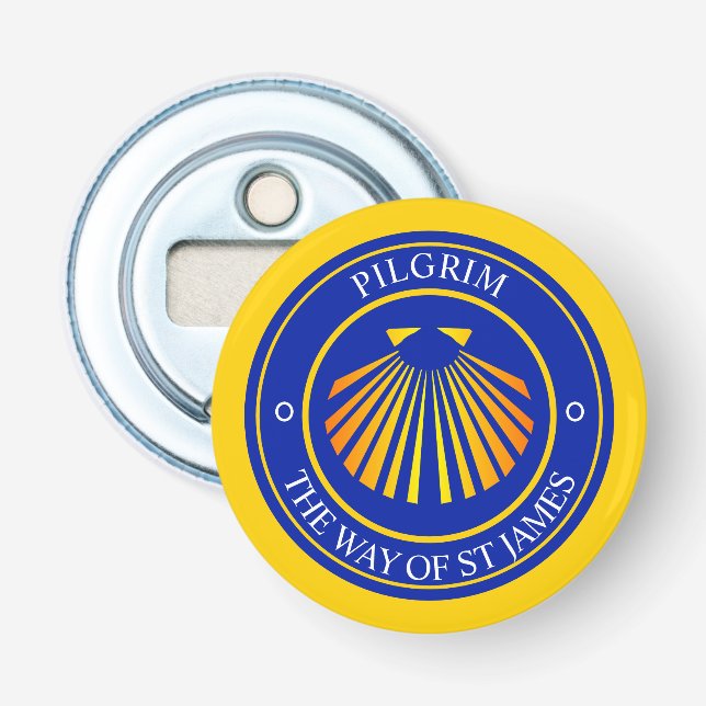 The way of St James pilgrims  Bottle Opener (Front)