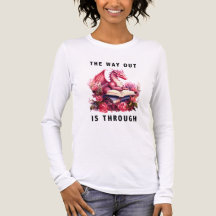 The Way Out Is Through - Black Text