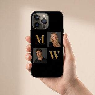 The Way We Are Custom Couple Photo Monogram Black