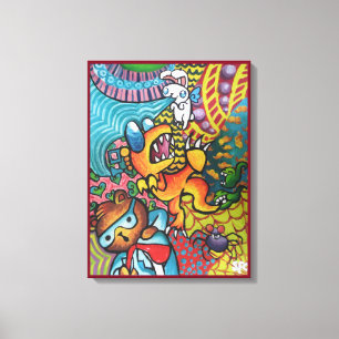 The Way You See The World By Squid Fear City Canvas Print