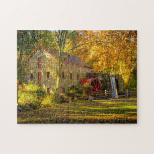 The Wayside Gristmill in Fall Colours Jigsaw Puzzle