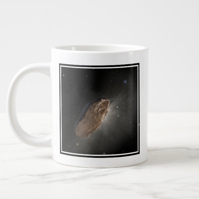 The Wayward Interstellar Object Oumuamua. Large Coffee Mug (Left)