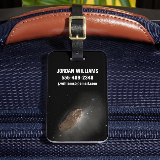The Wayward Interstellar Object Oumuamua. Luggage Tag (Front Insitu 2)