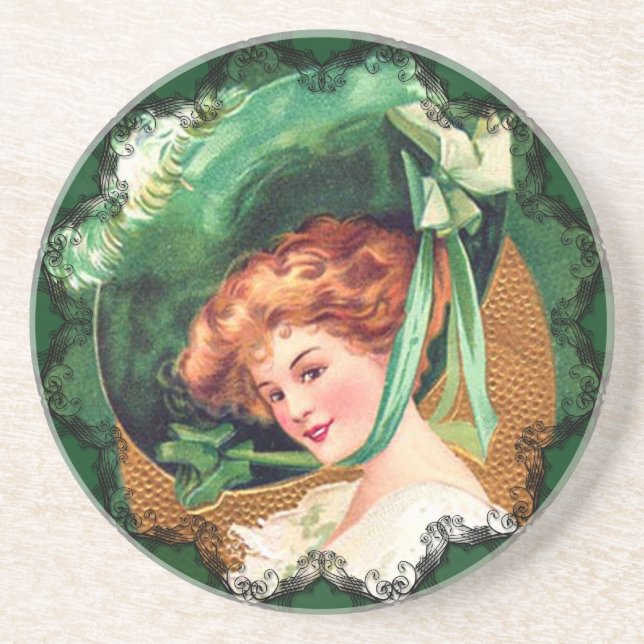 The Wearing Of The Green Irish Coaster (Front)