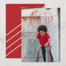 The Weary World Rejoices Christmas Photo Card