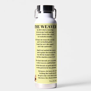 THE WEAVER POEM  WATER BOTTLE