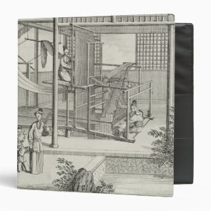 `The Weaving of Flower'd Silks', Two Women at Work Binder
