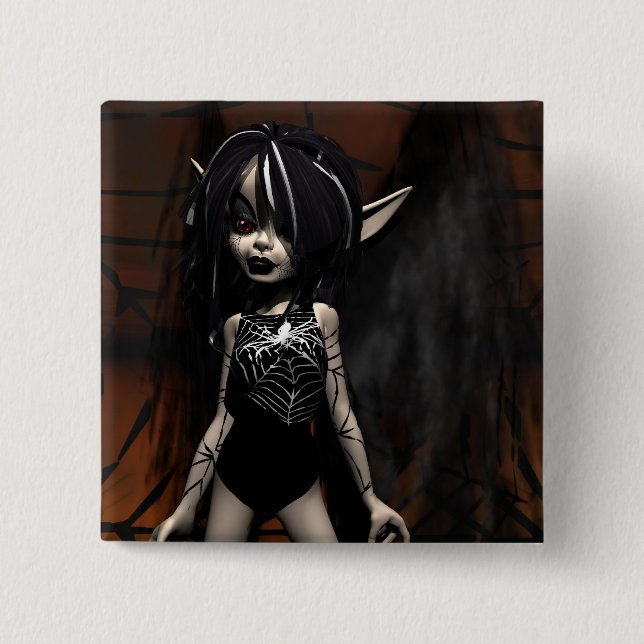 The Web Master Faery Button (Front)