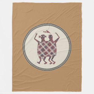 The Wedding Blanket, Mimbres Pottery Design Fleece Blanket