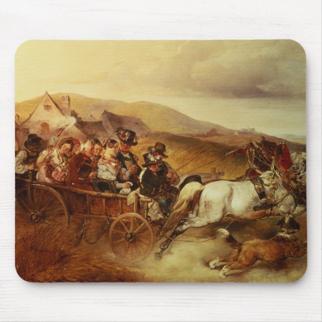 The Wedding Cart Mouse Pad (Front)