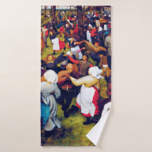 The Wedding Dance, Pieter Bruegel Bath Towel