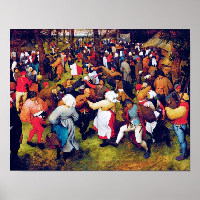 The Wedding Dance, Pieter Bruegel Poster (Front)