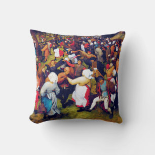The Wedding Dance, Pieter Bruegel Throw Pillow
