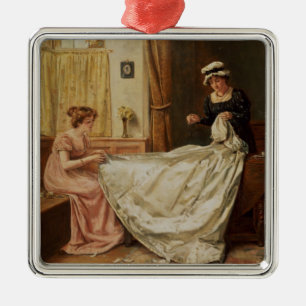 The Wedding Dress Metal Ornament