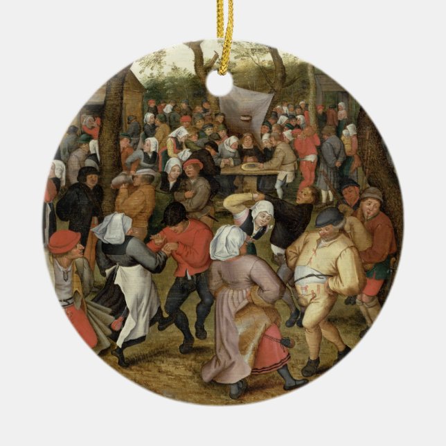 The Wedding Feast Ceramic Ornament (Front)