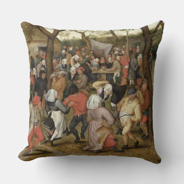 The Wedding Feast Throw Pillow (Front)