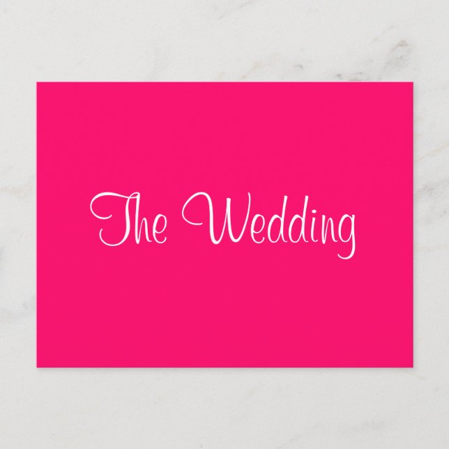 "The Wedding" invitation (Front)