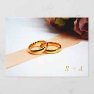 The wedding invitation - Ring and Rose