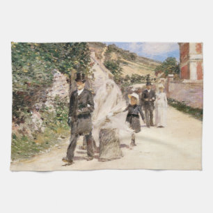 The Wedding March by Robinson, Vintage Newlyweds Kitchen Towel