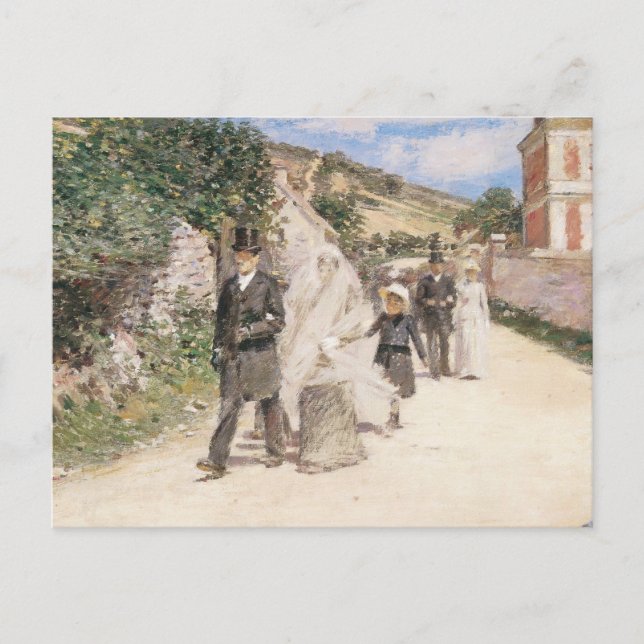 The Wedding March by Robinson, Vintage Newlyweds Postcard (Front)