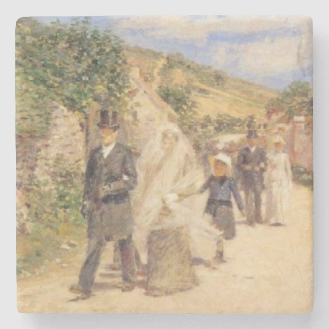 The Wedding March (Marriage Scene) Stone Coaster (Front)