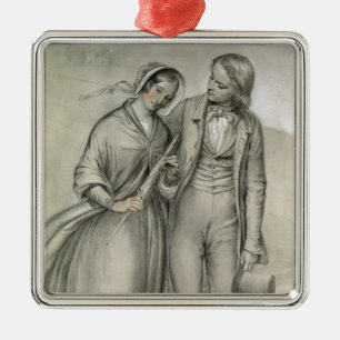 The Wedding Morning - The departure, c.1846 Metal Ornament