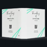 The wedding of add couple name QR code scan detail Binder<br><div class="desc">For lovers like us</div>