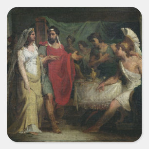 The Wedding of Alexander the Great  and Roxana Square Sticker